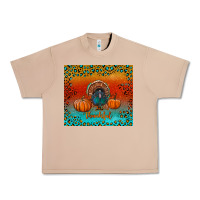 Burro thankful with turkey and pumpkins Urban Heavy Tee - RanaPortraitStore