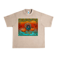French Oak thankful with turkey and pumpkins Urban Heavy Tee - RanaPortraitStore