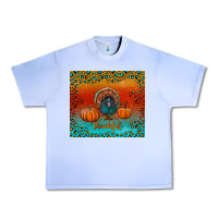 Grape Ice thankful with turkey and pumpkins Urban Heavy Tee - RanaPortraitStore