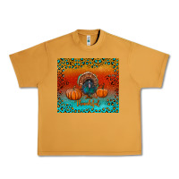 Peanut Butter thankful with turkey and pumpkins Urban Heavy Tee - RanaPortraitStore