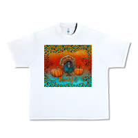 White thankful with turkey and pumpkins Urban Heavy Tee - RanaPortraitStore