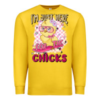 Lemon i'm just here for the chicks Premium Sweatshirt - MaliasSmallBusiness