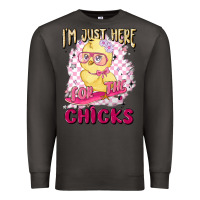 Smoke i'm just here for the chicks Premium Sweatshirt - MaliasSmallBusiness