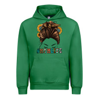 Emerald mom life messy bun Urban Hoodie - Jasminsmagicworld
