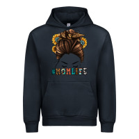 Navy mom life messy bun Urban Hoodie - Jasminsmagicworld
