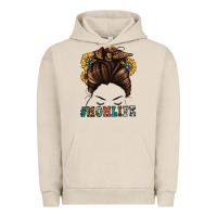 Pigment French Oak mom life messy bun Urban Hoodie - Jasminsmagicworld