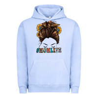 Pigment Grape Ice mom life messy bun Urban Hoodie - Jasminsmagicworld