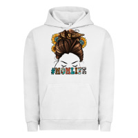 Pigment Lunar Rock mom life messy bun Urban Hoodie - Jasminsmagicworld