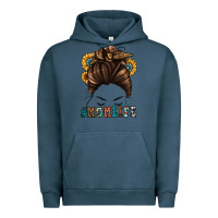 Pigment Midnight Navy mom life messy bun Urban Hoodie - Jasminsmagicworld