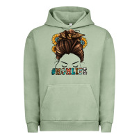 Pigment Oil Green mom life messy bun Urban Hoodie - Jasminsmagicworld