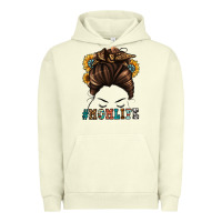 Mom Life Messy Bun Urban Hoodie | Teevron
