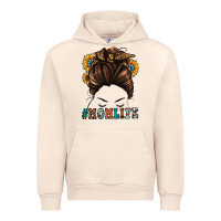 Sandshell mom life messy bun Urban Hoodie - Jasminsmagicworld