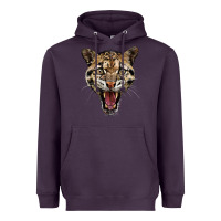 Plum ocelot head Heavyweight Hoodie - LillyAllenDesigns