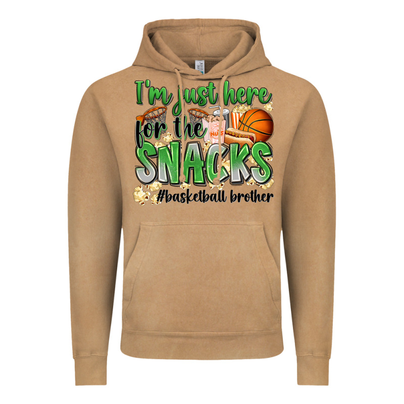 I'm Just Here For The Snacks #basketball Brother Vintage Hoodie by Zillion Design Studio | Teevron