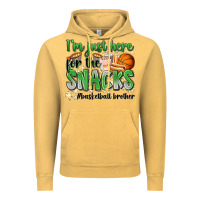 Vintage Mustard i'm just here for the snacks #basketball brother Vintage Hoodie - Zillion Design Studio