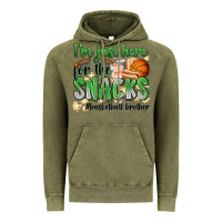 Vintage Olive i'm just here for the snacks #basketball brother Vintage Hoodie - Zillion Design Studio