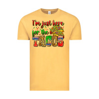 Vintage Mustard i'm just here for the tacos Vintage Tee - Zillion Design Studio