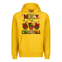 Lemon Merry Christmas cupcakes Premium Hoodie - NancyCooperArtShop