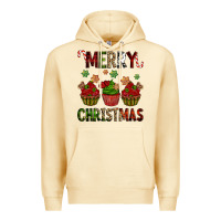 Pina Colada Merry Christmas cupcakes Premium Hoodie - NancyCooperArtShop
