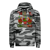 Slate Camo Merry Christmas cupcakes Premium Hoodie - NancyCooperArtShop