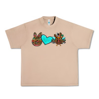 Burro peace love thanksgiving turkey Urban Heavy Tee - RanaPortraitStore