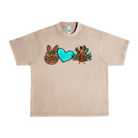 French Oak peace love thanksgiving turkey Urban Heavy Tee - RanaPortraitStore