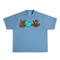 Pebble Blue peace love thanksgiving turkey Urban Heavy Tee - RanaPortraitStore
