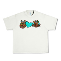 Pistachio peace love thanksgiving turkey Urban Heavy Tee - RanaPortraitStore