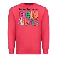 Cardinal i'm just here for the field trip Premium Sweatshirt - MaliasSmallBusiness