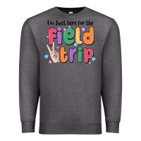 Charcoal Heather i'm just here for the field trip Premium Sweatshirt - MaliasSmallBusiness