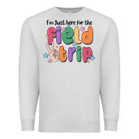 Dove Grey i'm just here for the field trip Premium Sweatshirt - MaliasSmallBusiness