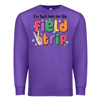 Purple i'm just here for the field trip Premium Sweatshirt - MaliasSmallBusiness