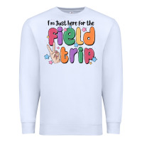 White i'm just here for the field trip Premium Sweatshirt - MaliasSmallBusiness