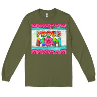 Army Green proud mom Long Sleeve Tee - HRA Design Shop