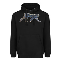 Black canada lynx Heavyweight Hoodie - LillyAllenDesigns