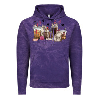Cloud Purple siberian cat coffee cups Vintage Hoodie - texasbilliewilder