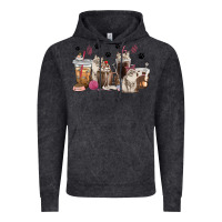 Vintage Black siberian cat coffee cups Vintage Hoodie - texasbilliewilder