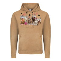 Siberian Cat Coffee Cups Vintage Hoodie | Teevron