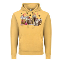 Vintage Mustard siberian cat coffee cups Vintage Hoodie - texasbilliewilder