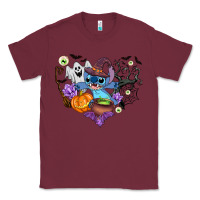 Burgundy stitch heart halloween Classic Tee - AdoDesignShop