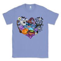 Colony Blue stitch heart halloween Classic Tee - AdoDesignShop