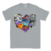 Heather Grey stitch heart halloween Classic Tee - AdoDesignShop