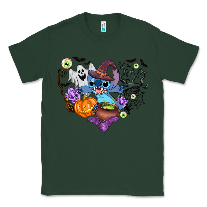 Stitch Heart Halloween Classic Tee by AdoDesignShop | Teevron