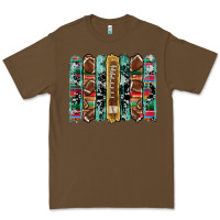Cacao football serape cowhide turquoise glitter  brushstrokes Premium Tee - Artiststas