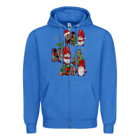 True Royal ho ho ho gnome Zipper Hoodie - JahusDesignShop