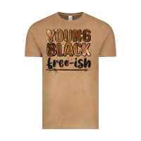 Young Black Free Ish Vintage Tee | Teevron