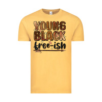 Vintage Mustard young black free ish Vintage Tee - Zillion Design Studio