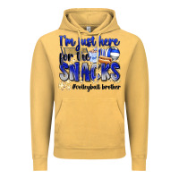 Vintage Mustard im just here for the snacks volleyball brother Vintage Hoodie - Zillion Design Studio