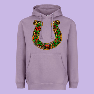 Christmas Horseshoe Heavyweight Hoodie Designed By Jasminsmagicworld