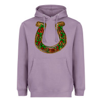 Lavender Christmas Horseshoe Heavyweight Hoodie - Jasminsmagicworld